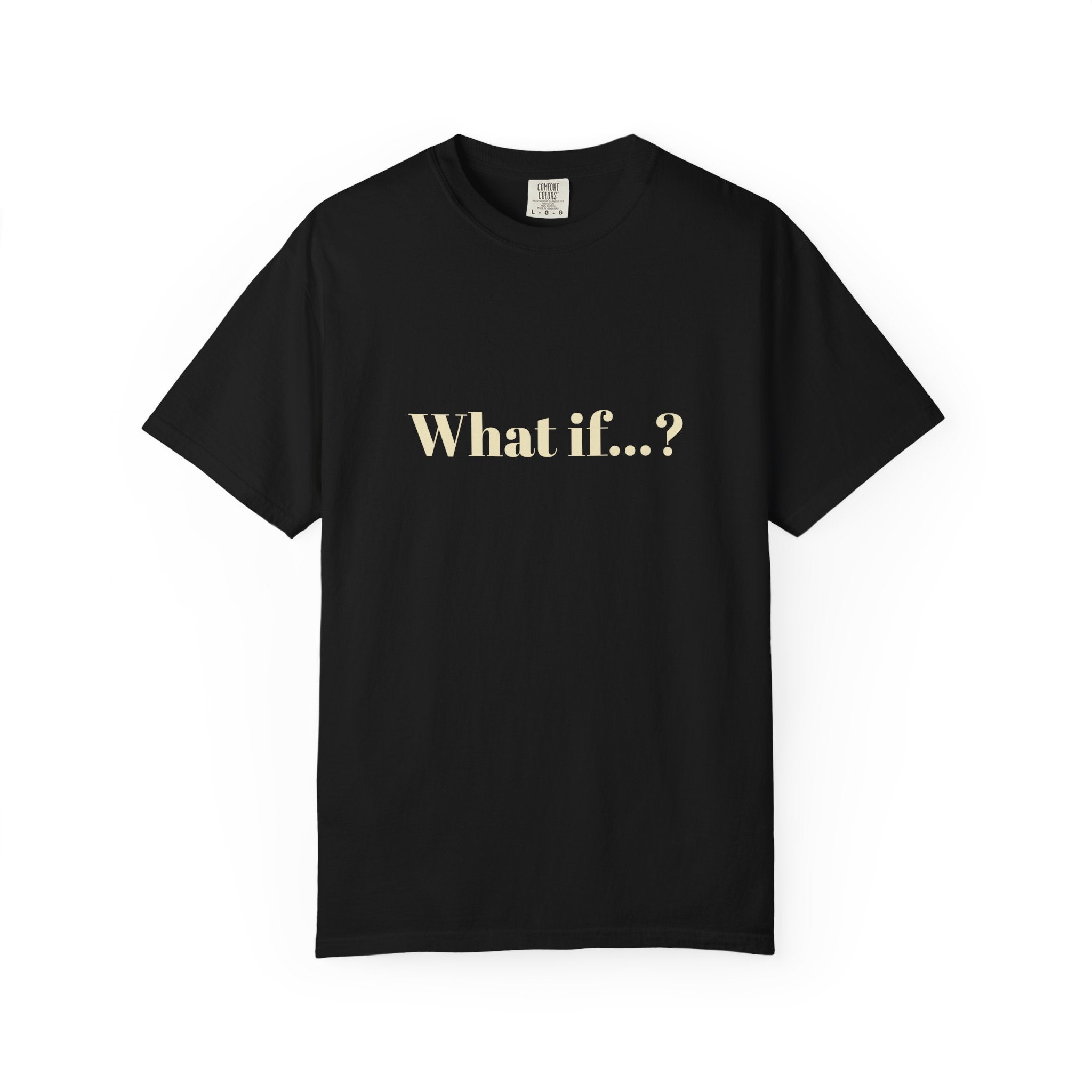 What if...? T-shirt | Black Minimal Question Tee